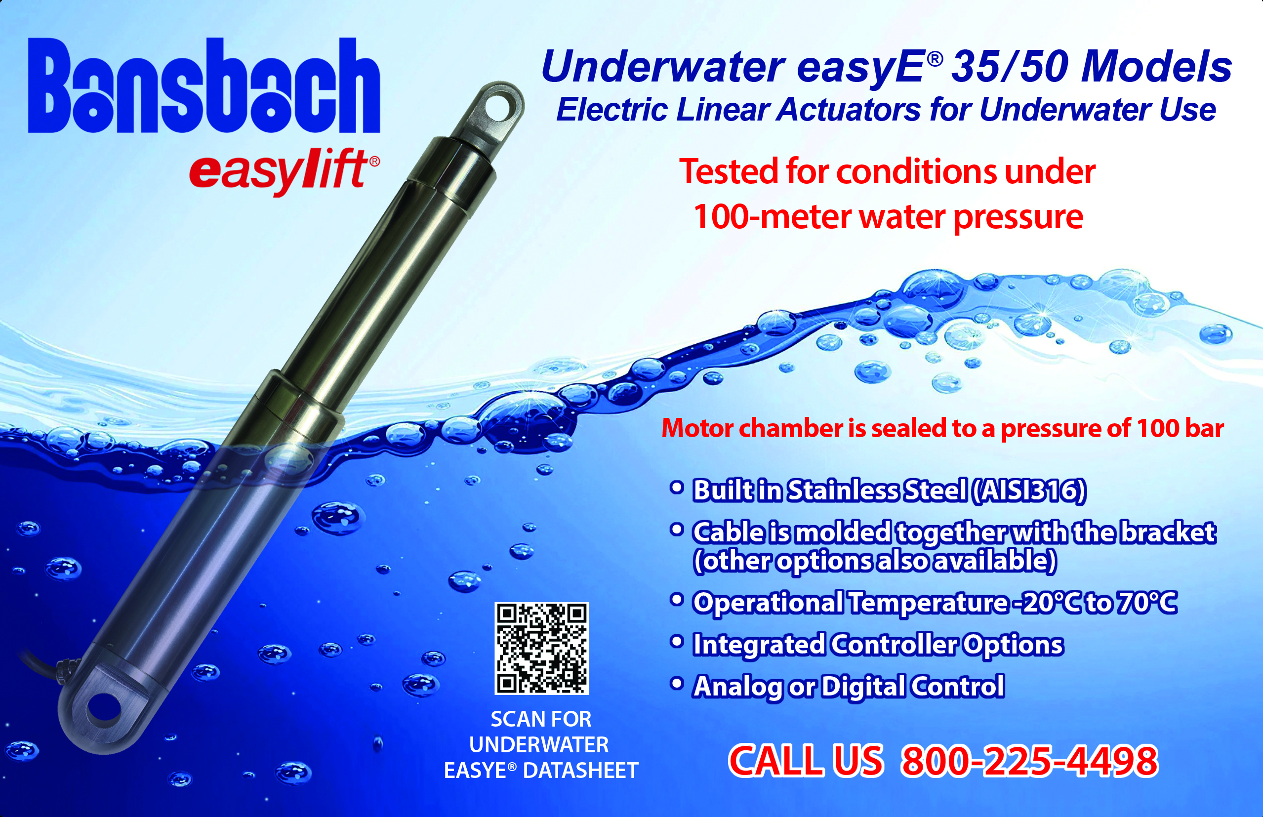 Under water easyE Actuator